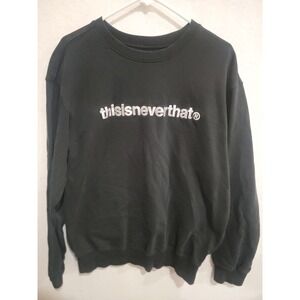 thisisneverthat Charcoal Grey‎ Embroidered Crewneck Sweatshirt XL Heavyweight